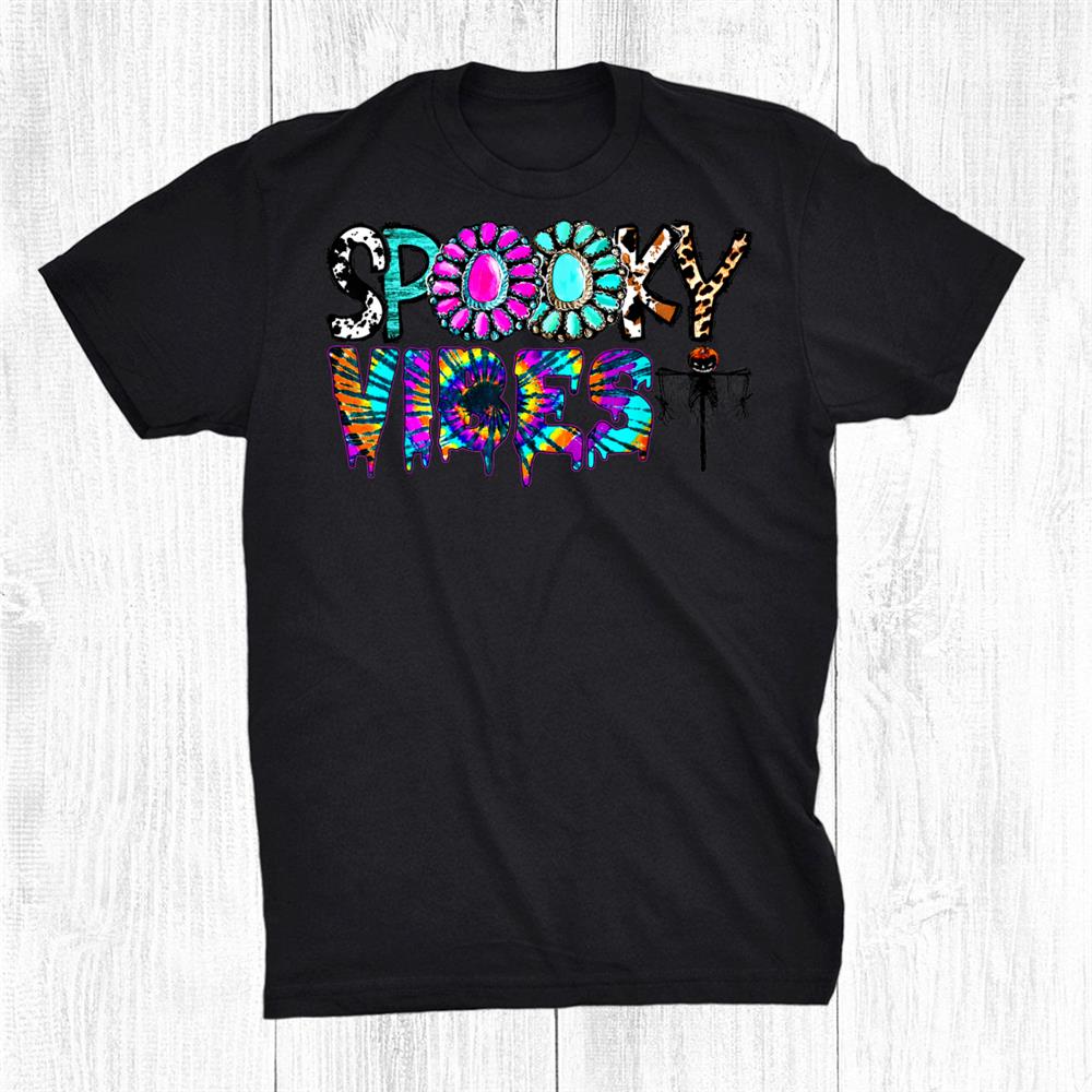 Spooky Vibes Gemstone Turquoise It’s Spooky Season Halloween Shirt