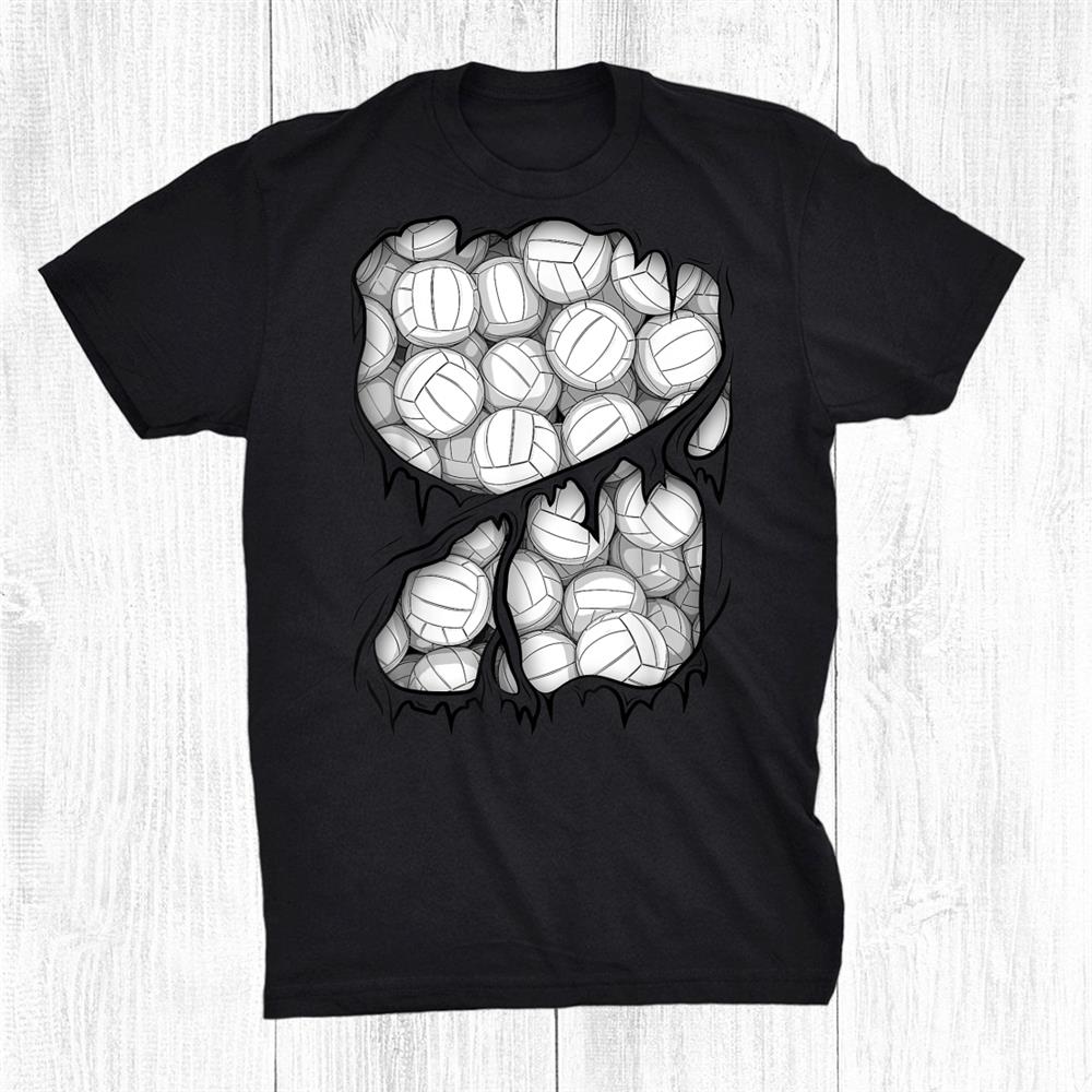 Volleyball Player Balls Inside Athlete Halloween Shirt