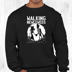 Walking Newlyweds Halloween Wedding Shirt