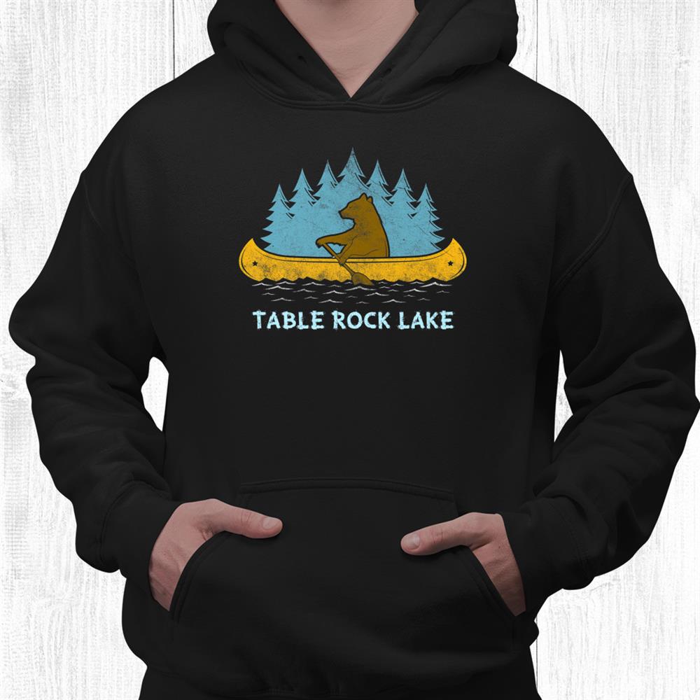 Bear Lake Lake Bear Canoe Outdoor Hiking Camping Retro Shirt