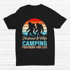 Bigfoots Together Husband And Wife Camping Partners For Life Shirt