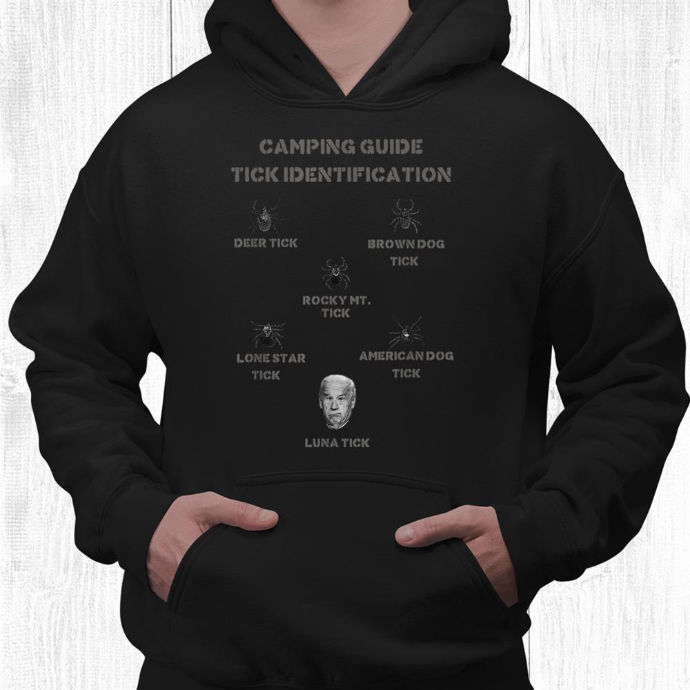 Camping Tick Identification Guide Funny Camper Luna Tick Shirt