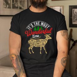 Christmas Hunting Its The Most Wonderful Time Deer Hunting Shirt