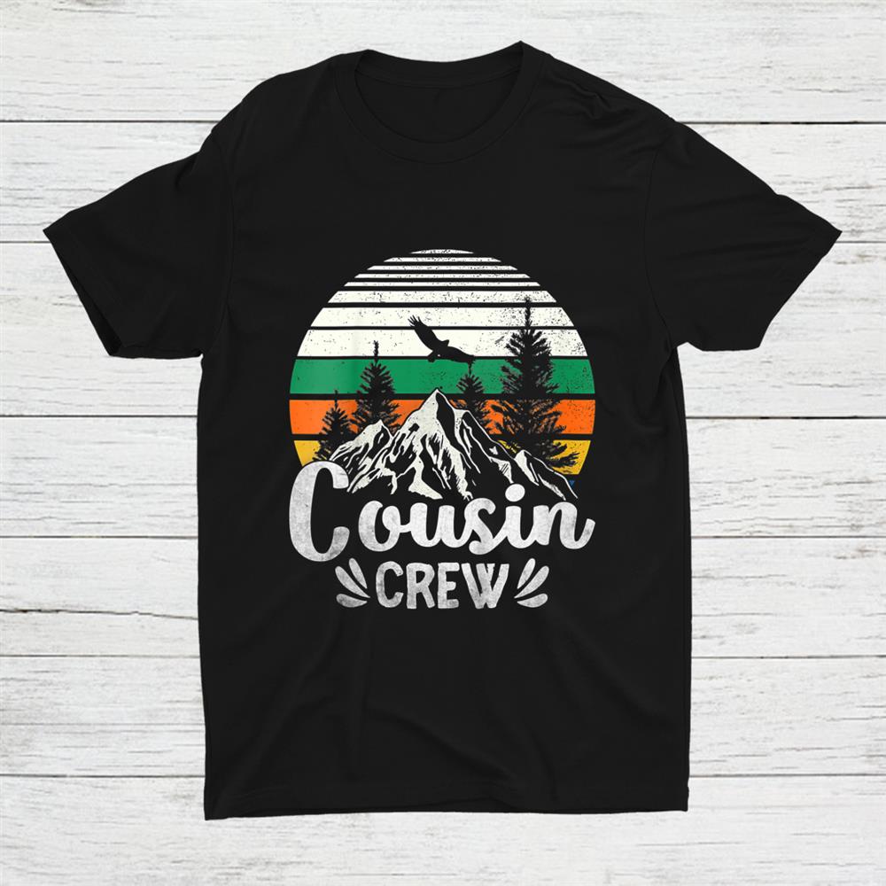 Cousin Crew Camping Outdoor Sunset Shirt