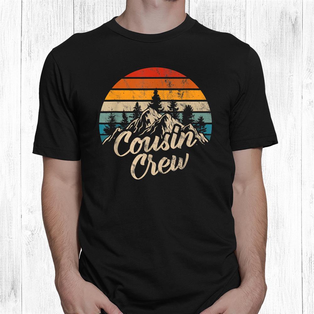 Cousin Crew Camping Outdoor Sunset Summer Camp Shirt