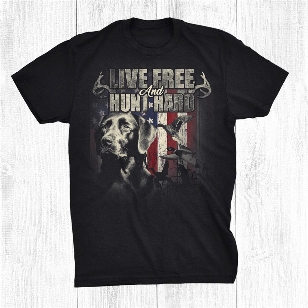 Duck Hunting Shirt Deer Hunting Usa Flag Hunters Shirt