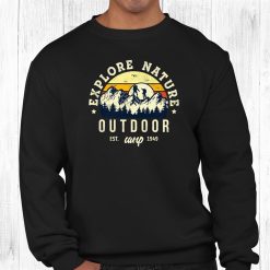 Explore Nature Outdoor Camping Adventure Vintage Retro Style Shirt