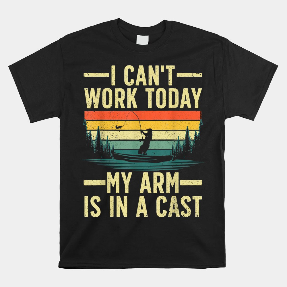 Fishing Fisherman Arm Cast Fish Hunting Shirt