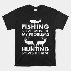 Funny Fishing And Hunting Gift Christmas Humor Hunter Cool Shirt