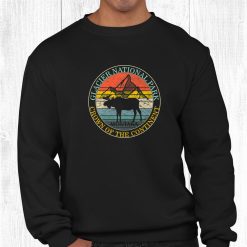 Glacier National Park Montana Moose Souvenir Camping Trip Shirt