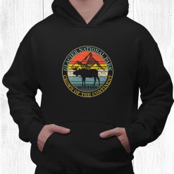 Glacier National Park Montana Moose Souvenir Camping Trip Shirt