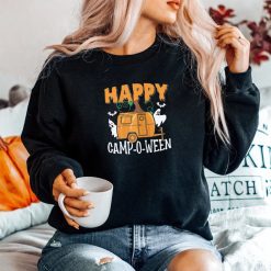 Happy Camp-o-ween Halloween Camping Camper Shirt