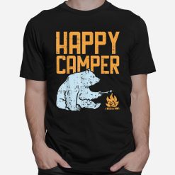 Happy Camper Bear Vacation Hiking Camping Shirt