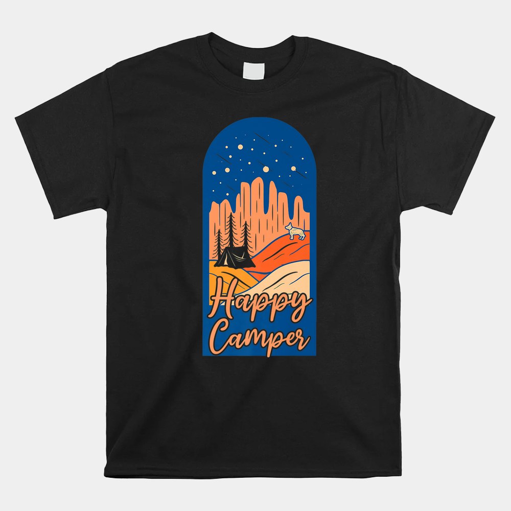 Happy Camper Unny Camping Shirt