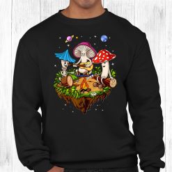Hippie Mushrooms Camping Psychedelic Forest Fungi Festival Shirt