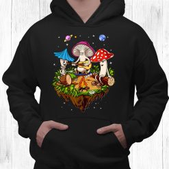 Hippie Mushrooms Camping Psychedelic Forest Fungi Festival Shirt