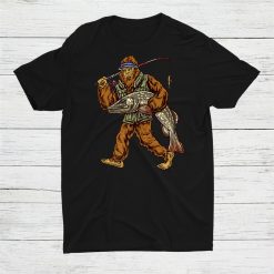 Northern Pike Fishing Bigfoot Hunting Fishermen Shirt
