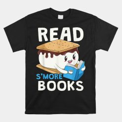Read S'more Books Camping Bookworm Boy Cute Librarian Smores Shirt