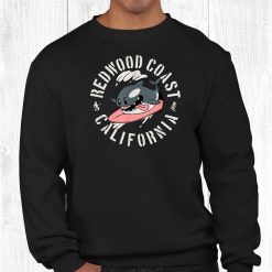 Redwood Coast California Surfing Orca Whale Beach Camping Shirt