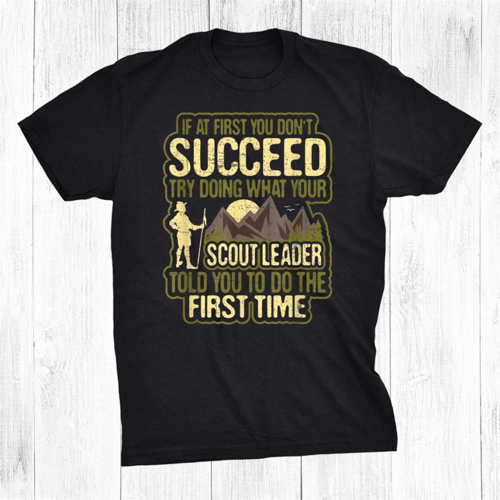 Scout Leader Shirt Cub Camping Boy Hiking Scouting Shirt