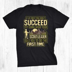 Scout Leader Shirt Cub Camping Boy Hiking Scouting Shirt