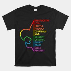 Scouting Law Scouting Camping Rainbow Colorful Shirt