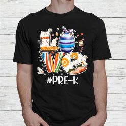 Teacher Preschool Love Pre K Funny Easter Bunny Egg Hunting Shirt