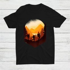 Traveling While Hiking Camping And Fishing In Nature Couples Shirt