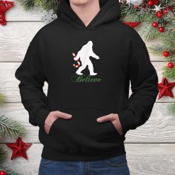 Bigfoot Sasquatch Yeti Believe Christmas Shirt