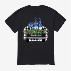 Blue Gnomes Buffalo Plaid Truck Shirt Christmas Winter Shirt