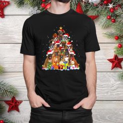 Boxer Tree Dog Dad Mom Christmas Shirt