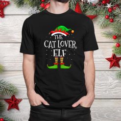 Cat Lover Elf Family Matching Christmas Group Pajama Shirt