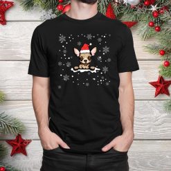 Chihuahua With Santa Hat Christmas Shirt