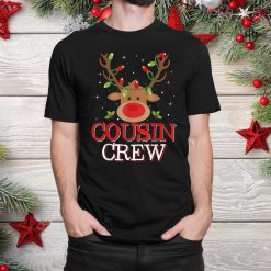 Christmas Cousin Crew Reindeer Matching Pajama Funny Shirt