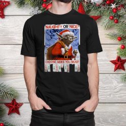 Christmas Yoda Nice Or Not Nice Shirt