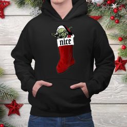 Christmas Yoda Stocking Nice Shirt