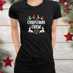 Cute Family Christmas Crew Matching Pajama Lights Shirt