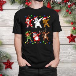 Dabbing Santa Elf And Friends Dab Xmas Christmas Shirt