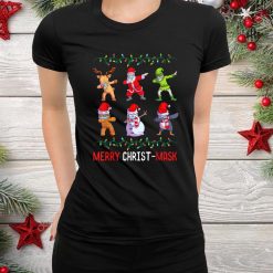 Dabbing Santa Wearing Mask Quarantine Christmas Shirt