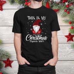 Gnome Christmas Buffalo Plaid Pajama Matching Funny Shirt