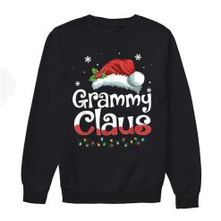 Grammy Claus Santa Hat Matching Family Christmas Pajama Shirt