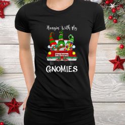 Hanging With My Gnomies Christmas Santa Gnome Red Truck Xmas Shirt