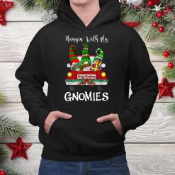 Hanging With My Gnomies Christmas Santa Gnome Red Truck Xmas Shirt
