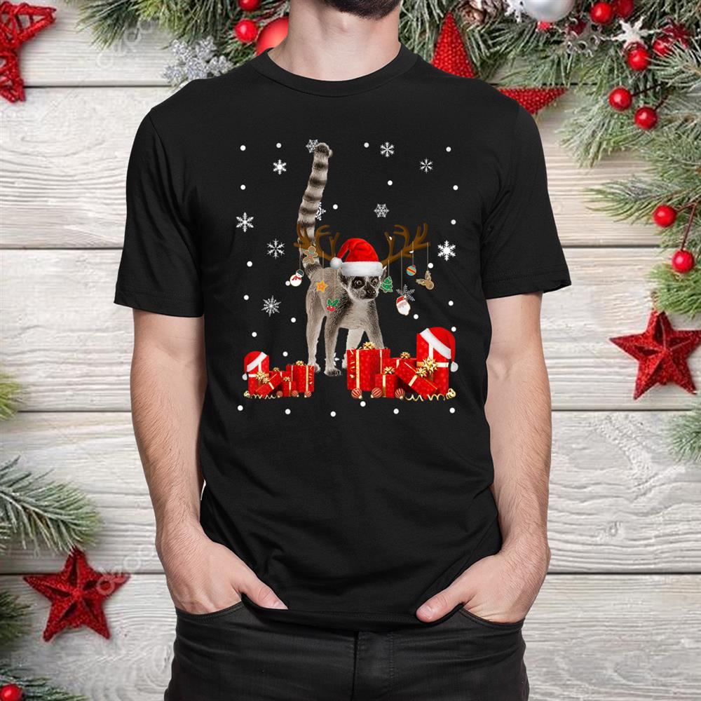 Lemur Funny Lemur Lover Christmas Shirt