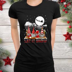 Let It Snow Gnome Plaid Christmas Pajamas Family Matching Shirt