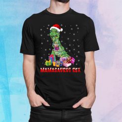 Mamasaurus Rex Funny Christmas T Rex Dinosaur Lover Shirt