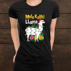 Mele Kaliki Llama Lights Christmas X Mas Shirt
