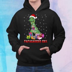 Papasaurus Rex Funny Christmas T Rex Dinosaur Lover Shirt