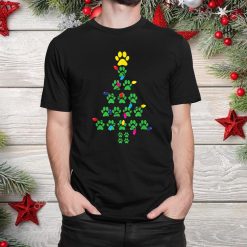 Paws Print Christmas Tree Dog Cat Shirt