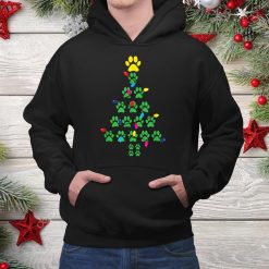 Paws Print Christmas Tree Dog Cat Shirt